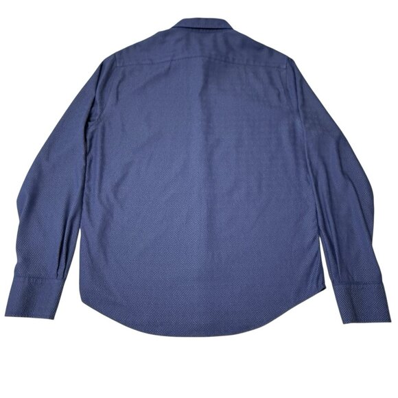 Twillory Untuck(able) Men’s Sz M Blue Geometric Button‑Down Shirt Preppy - Picture 2 of 10